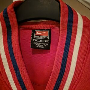 Nike Men's Zip-Up Sweater in Red and Blue